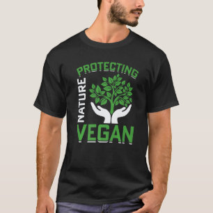 Naturschutz-Veganer-Vegetarier-Pflanzenbasis T-Shirt