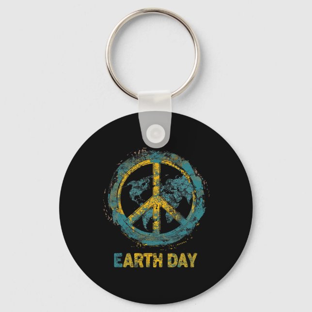 Naturschutzbaum des Earth Day Schlüsselanhänger (Vorderseite)