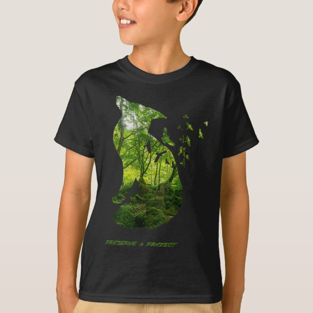 Naturschutzgebiet Forest Fox T-Shirt (Vorderseite)