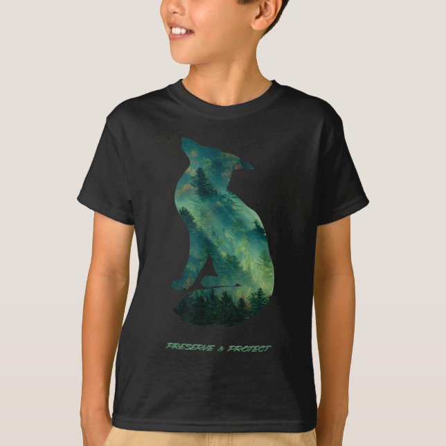 Naturschutzgebiet Forest Fox T-Shirt (Vorderseite)
