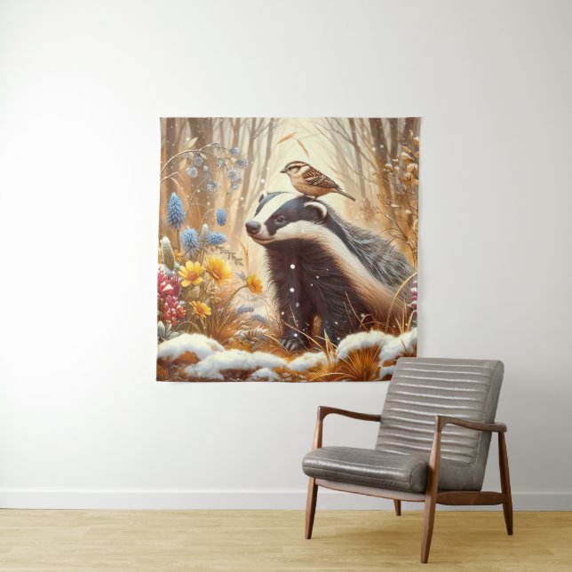 Naturschutzgebiet Rustikal Wandteppich (Beispiel)