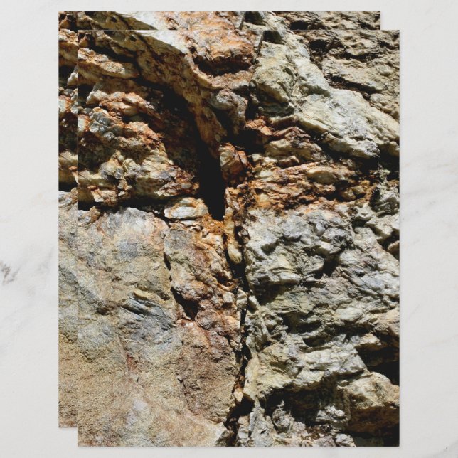 Naturschutzpapier aus grauem und braunem Stein (Vorne/Hinten)