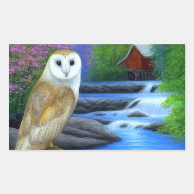 Naturschutzposter Rechteckiger Aufkleber (Vorderseite)
