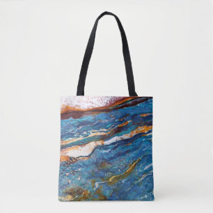 Naturstein-Muster All-Over-Print-Tote-Beutel