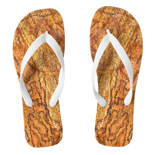 Natursteinmuster Flip Flops (Fußbett)