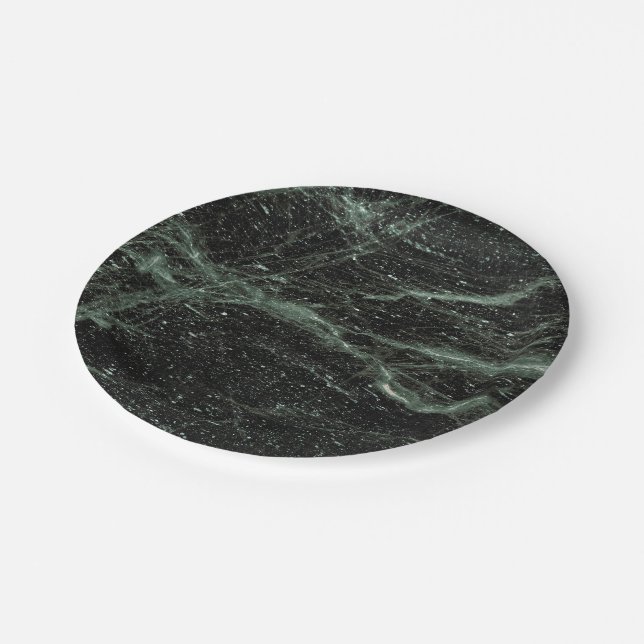 Natursteinmuster Pappteller (Schrägansicht)