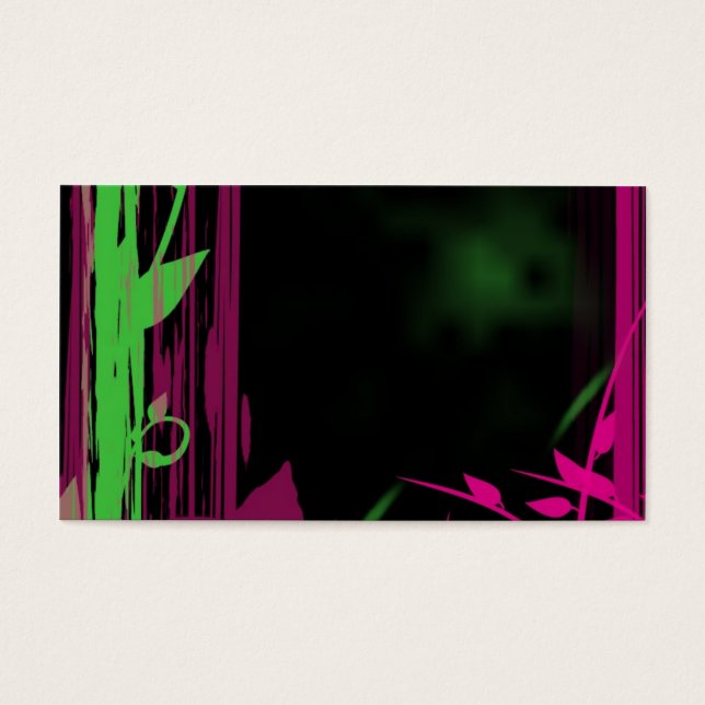 Naturstil — grafischer Bambus und Blumen (Vorderseite)