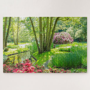 Naturszene aus dem Park Keukenhof, Niederlande Puzzle
