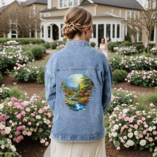 Naturszene Jeansjacke