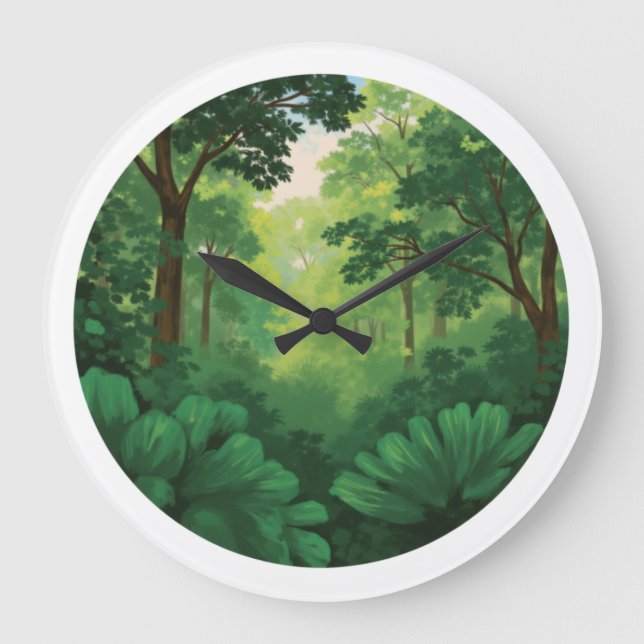naturt   clock große wanduhr (Vorderseite)