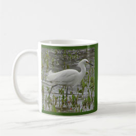 Naturtheater Weißes Foto Eleganter Wading Bird Kaffeetasse