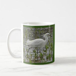 Naturtheater Weißes Foto Eleganter Wading Bird Kaffeetasse