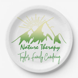 Naturtherapie Familienunternehmen Camping personal Pappteller