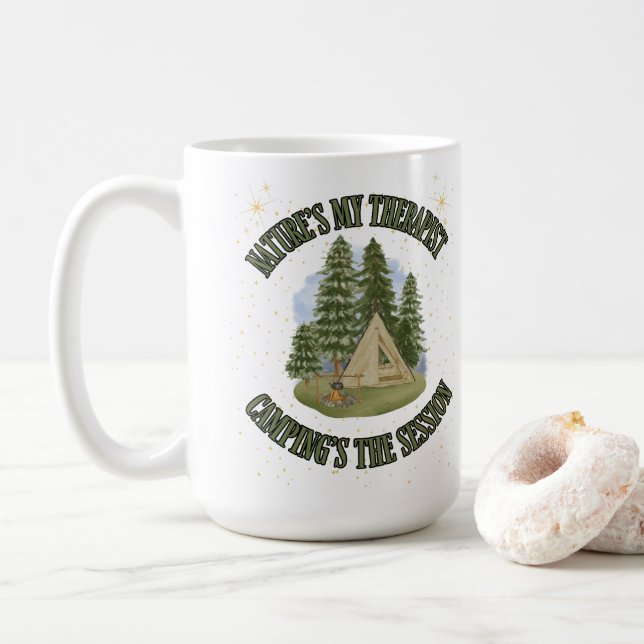 Naturtherapie - Ihren inneren Frieden finden Kaffeetasse (Mit Donut)