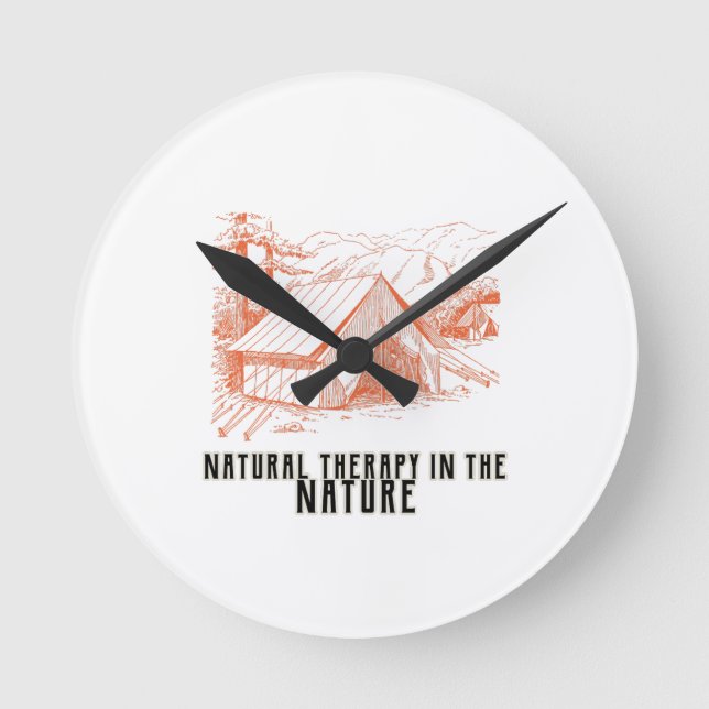Naturtherapie in der Wanduhr (Vorderseite)