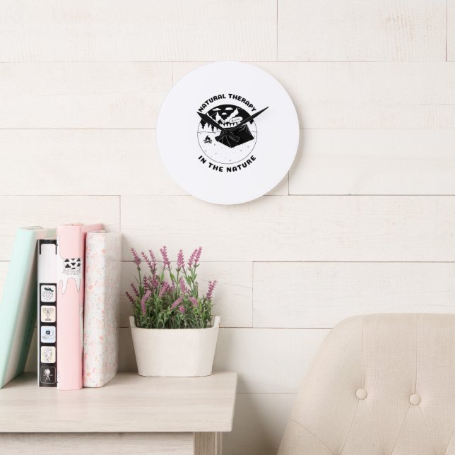 Naturtherapie in der Wanduhr (Lesesaal)