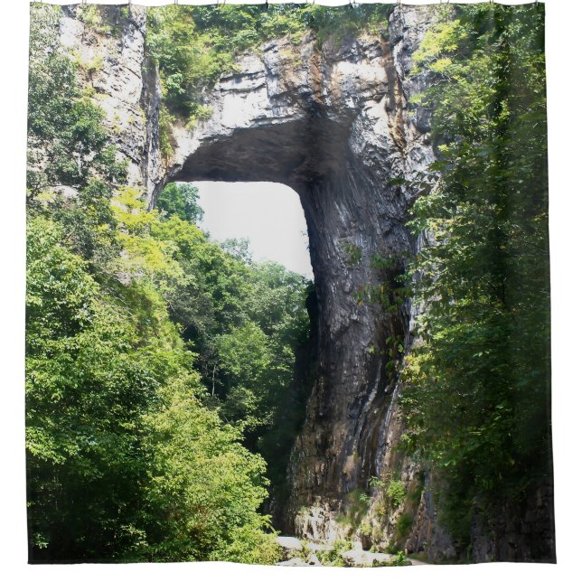 Naturtor - Naturbrücke Duschvorhang (Vorderseite)