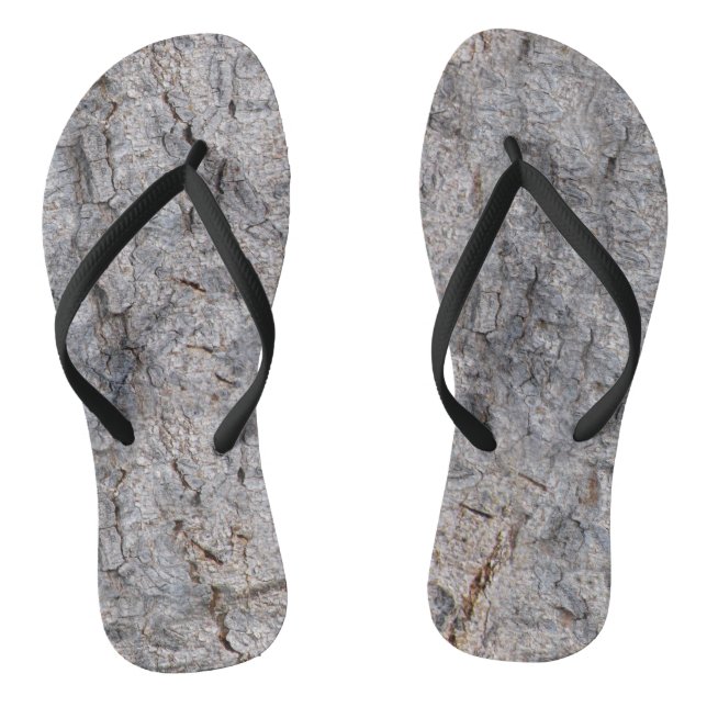 Naturtropisches Tree Bark Foto Flip Flops (Fußbett)