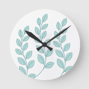 Naturuhr Blätter Runde Wanduhr