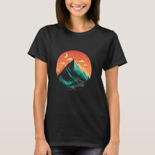 Naturwald Frauen Wandern Männer Berge Kinder Land T-Shirt