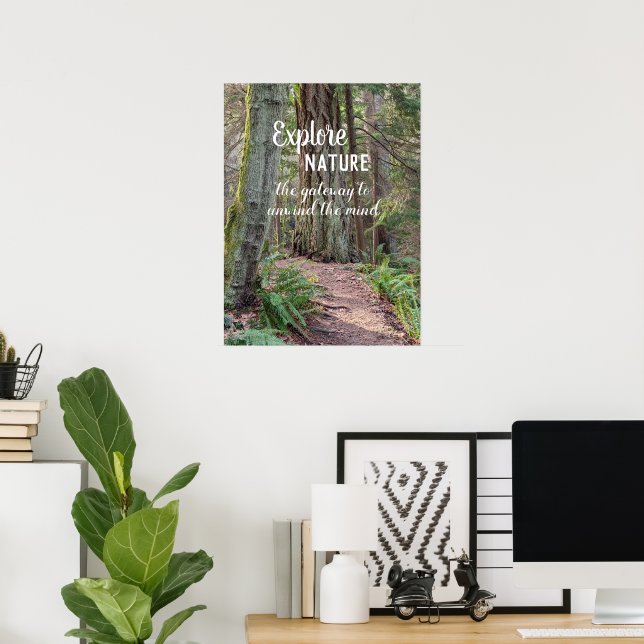 Naturwaldpfad fotografisch erforschen poster (Heimbüro)