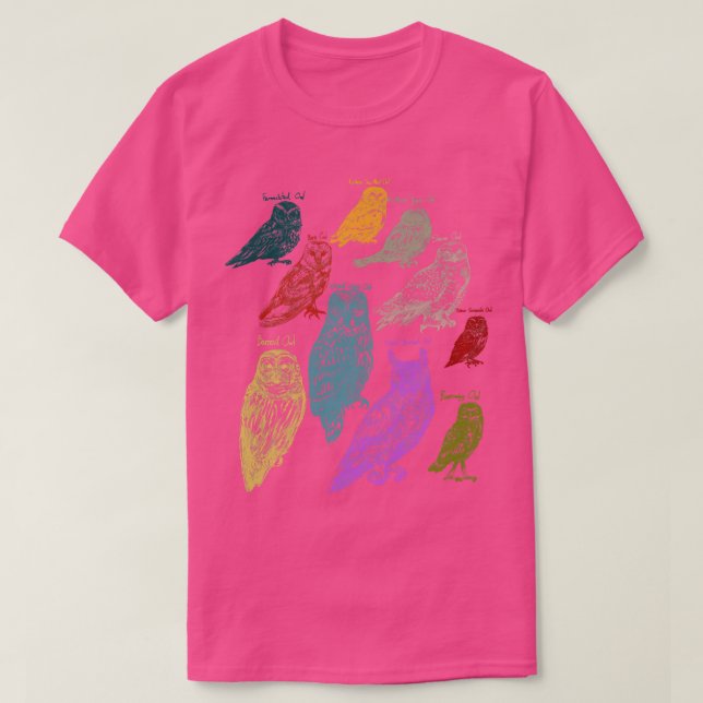 Naturwaldvögel Tiergeschenk T-Shirt (Design vorne)