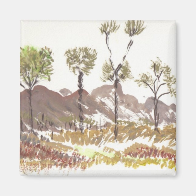 Naturwasserfarbe Magnet (Vorne)