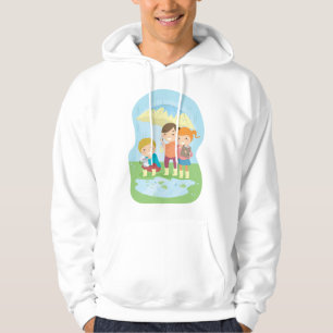 Naturwissenschaft für Kinder im Regen Hoodie