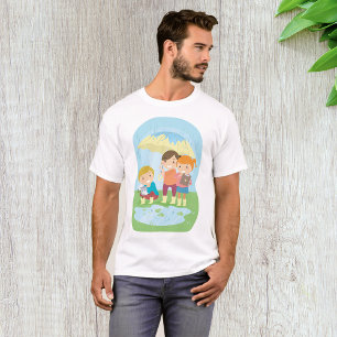 Naturwissenschaft für Kinder im Regen T-Shirt