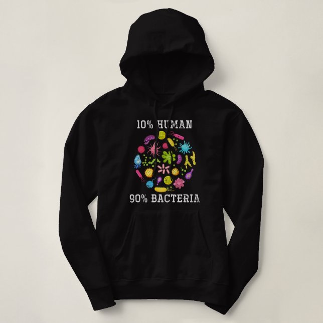 Naturwissenschaften Bacteria Scientist Gefallen am Hoodie (Design vorne)