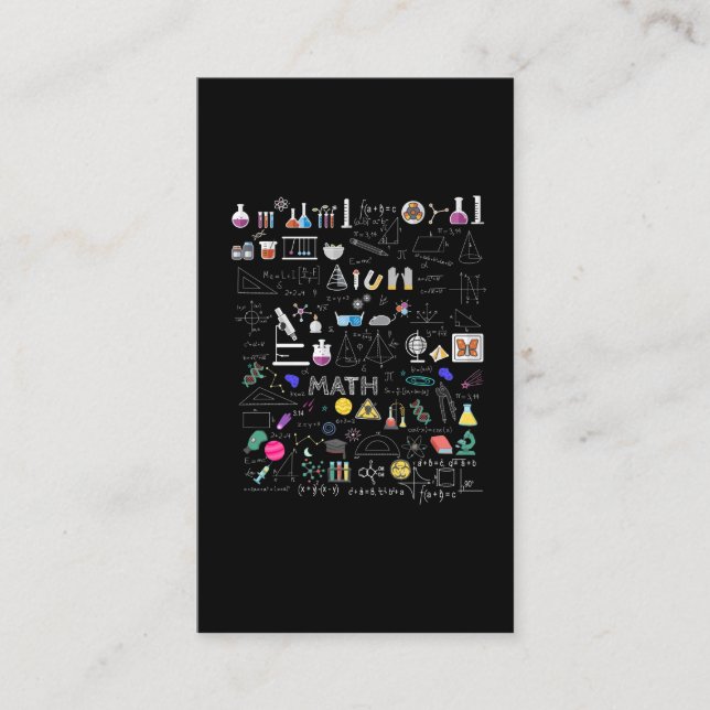 Naturwissenschaften Mathematik Chemie Biologie Ast Visitenkarte (Vorderseite)