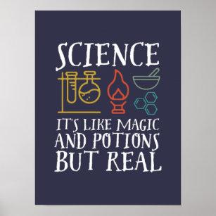 Naturwissenschaften wie Magie und Potion Geek Nerd Poster
