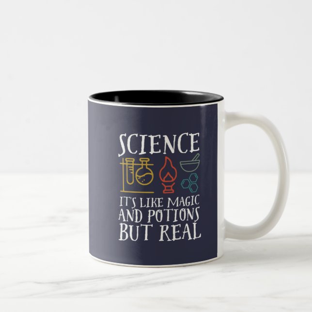 Naturwissenschaften wie Magie und Potion Geek Nerd Zweifarbige Tasse (Rechts)