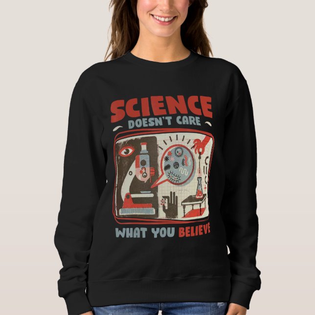 Naturwissenschaftlehrer kümmert sich nicht darum,  sweatshirt (Vorderseite)