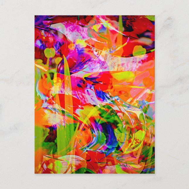 Natut Abstrakt 6 Postkarte (Vorderseite)