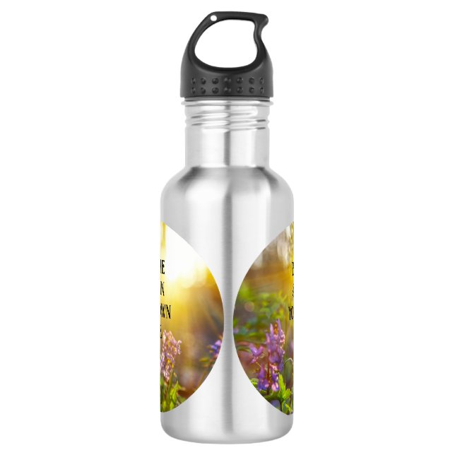 natuur afbeelding met inspirerende tekst edelstahlflasche (Vorderseite)