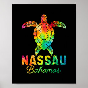 Nau Hamas Tie Dye Meeresschildkröte Hamas Strandur Poster