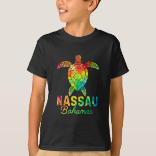 Nau Hamas Tie Dye Meeresschildkröte Hamas Strandur T-Shirt