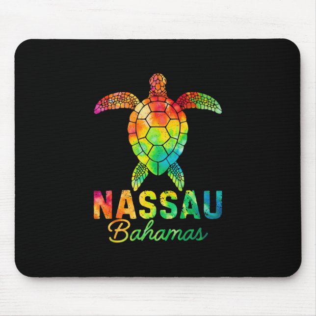 Nau Hamas Tie Dye Sea Turtle Hamas Beach Vacation  Mousepad (Vorne)