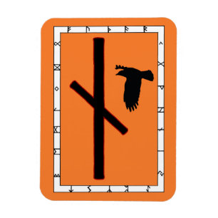 Naudhiz Viking Rune Magnet - Überwinden!