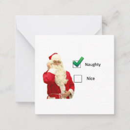 Naught oder Nice Mitteilungskarte