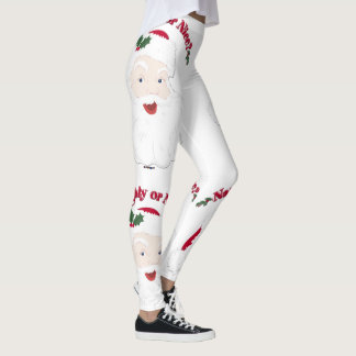 Naught oder schön? Vintager Santa Santa Santa Sant Leggings