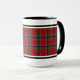 Naughton Clan Tartan Pattern Red Kariert Tasse