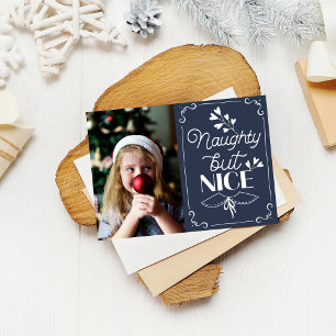 Naughty aber Nice Christmas Foto Friendly Feiertagskarte