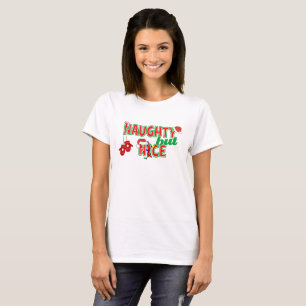 Naughty aber Nice Funny Funny Christmas T-Shirt