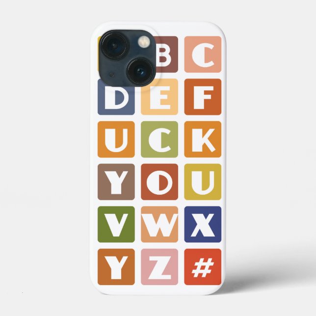 Naughty Alphabets Blackberry Bold Case (Rückseite)