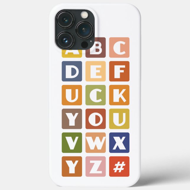 Naughty Alphabets iPhone 4 Fall-Partner Case-Mate iPhone Hülle (Rückseite)