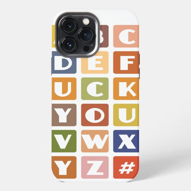 Naughty Alphabets iPhone 4 Fall-Partner Hülle (Rückseite)