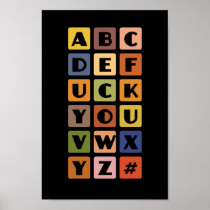 Naughty Alphabets Poster
