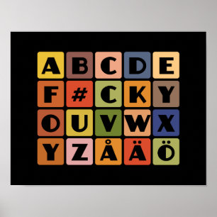 Naughty Alphabets Poster
